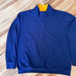 Blue Polo Shirt with Classic Collar